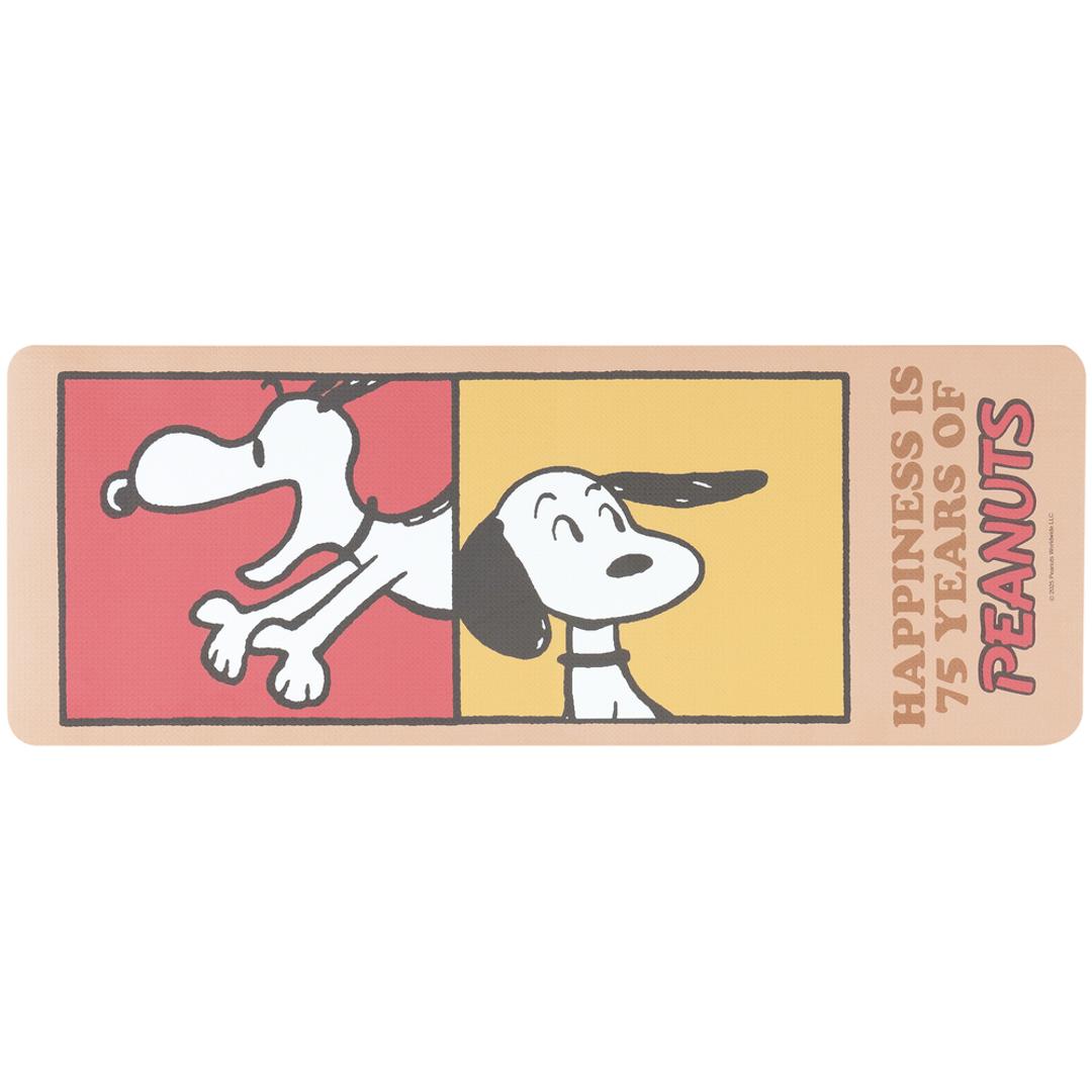 キッチンマット 120cm 通販 マット ロングマット ビニール製 台所マット 拭ける 拭くだけ 約45×120 キャラクター かわいい おしゃれ お手入れ簡単 床の保護 PVCマット 厚手 クッションマット 台所用マット キッチン キッチンファブリック パストスヌーピー ・