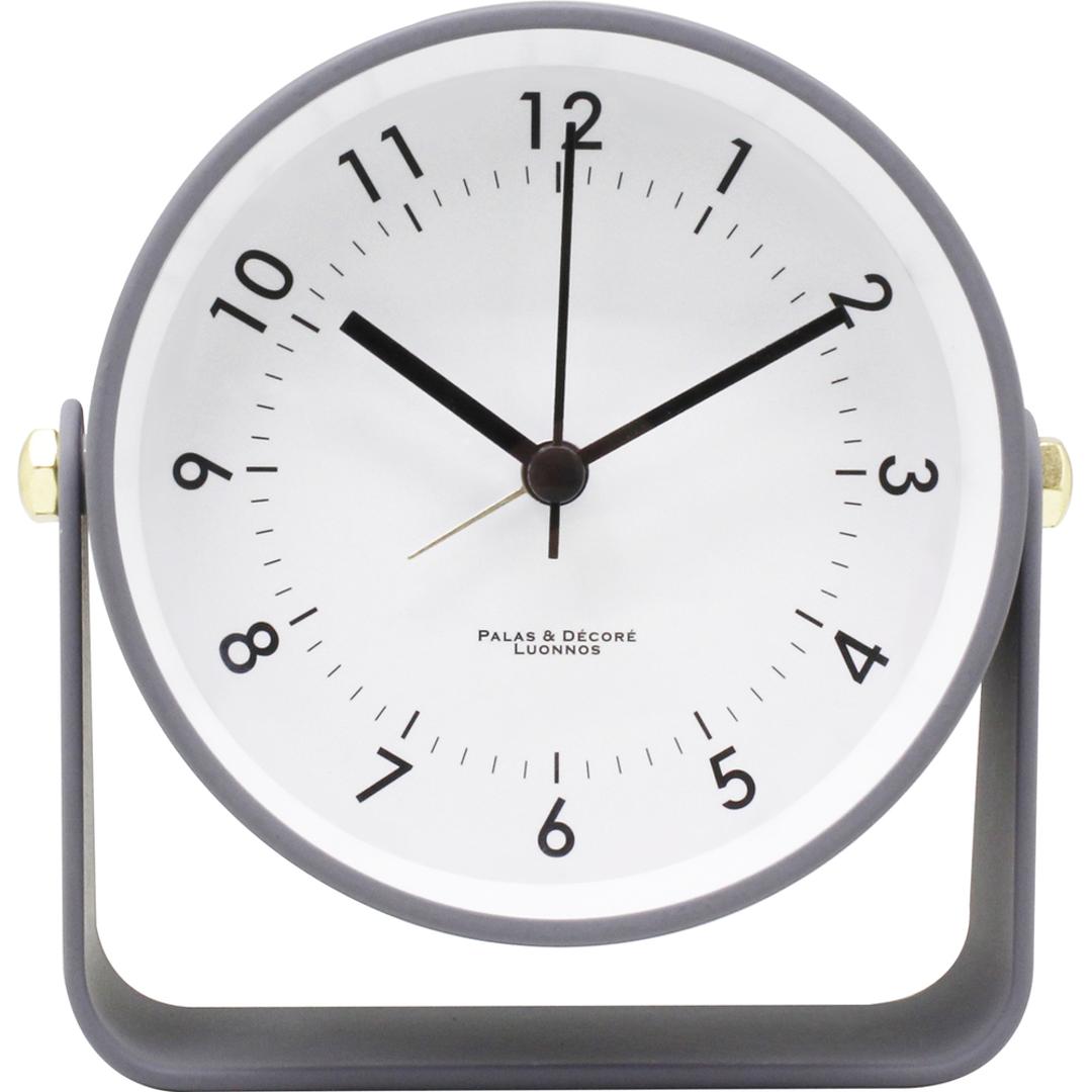 目覚まし時計 アナログ かわいい 通販 アラームクロック 置き時計 置時計 アラーム 時計 おしゃれ くすみカラー シンプル 静音 静か リビング 寝室 子供 小さい コンパクト ギフト 贈り物 Lipad リパド LPD-10 インテリア時計 インテリア GY/グレー ・