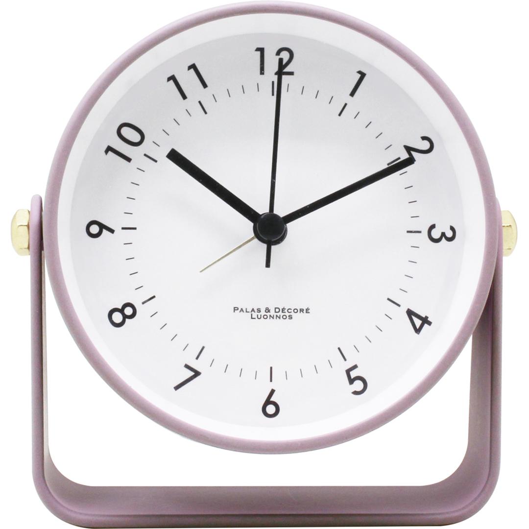 目覚まし時計 アナログ かわいい 通販 アラームクロック 置き時計 置時計 アラーム 時計 おしゃれ くすみカラー シンプル 静音 静か リビング 寝室 子供 小さい コンパクト ギフト 贈り物 Lipad リパド LPD-10 インテリア時計 インテリア PK/ピンク ・