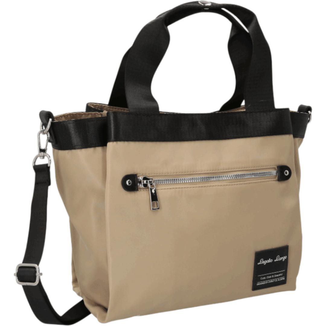 Legato Largo レガートラルゴ ショルダー 通販 ショルダーバッグ ショルダーバック ななめかけ 斜めかけ 肩掛け トートバッグ トートバック トート 手提げ バッグ ポケット たくさん 2WAY 大人 通勤 通学 鞄 かばん カバン GY.グレー ・