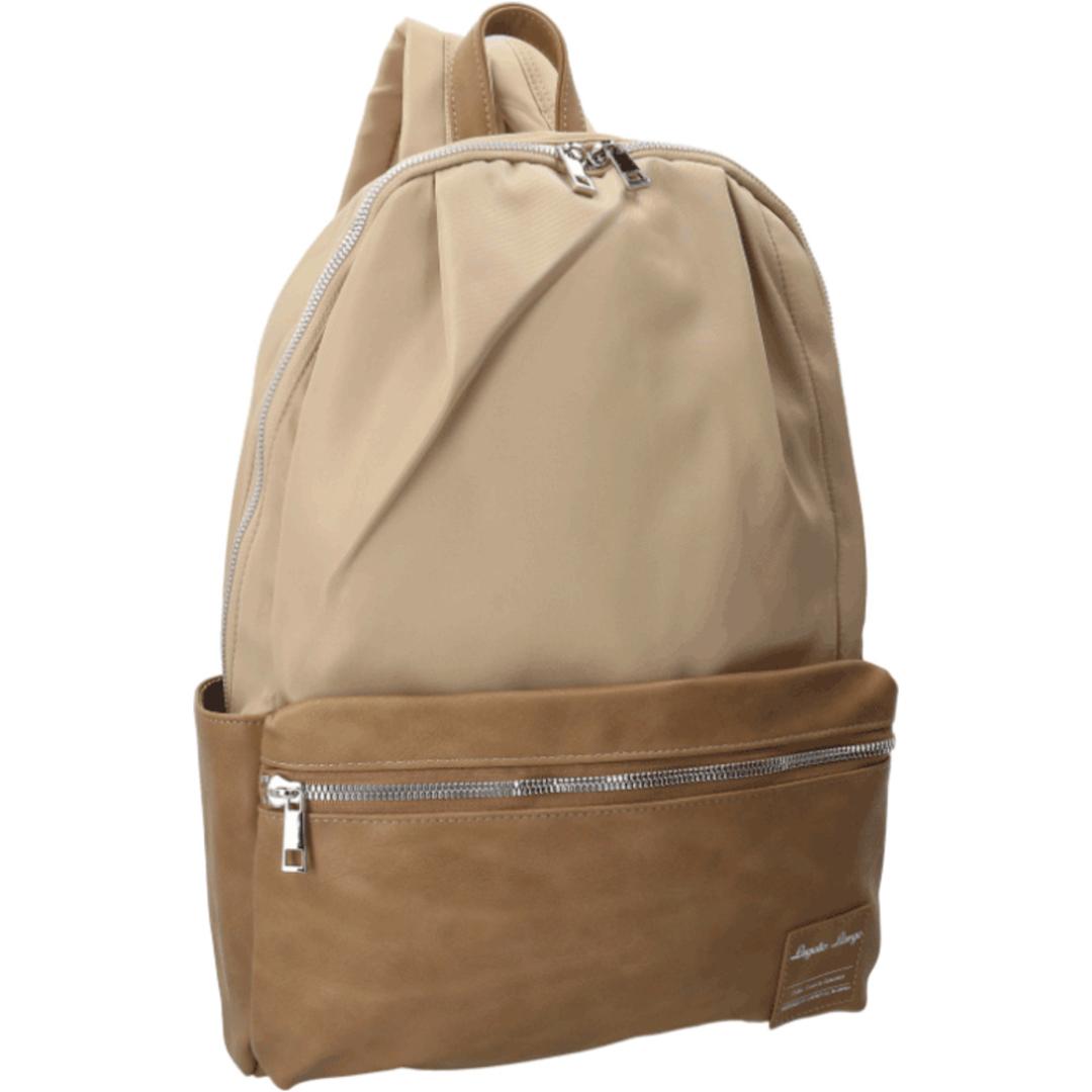 Legato Largo レガートラルゴ リュック 通販 リュックサック デイパック バックパック バッグ 鞄 かばん カバン マザーズリュック ポケット たくさん カジュアル 大人 シンプル 無地 おしゃれ 通勤 通学 旅行 トラベル GBE.グレーベージュ ・