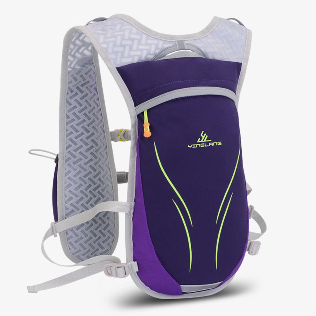 ランニング バックパック 軽量 通販 ランニングバック ランニングバッグ サイクリングバック サイクリングバッグ サイクリングリュック リュック リュックサック コンパクト ジョギング トレラン ハイキング 自転車 アウトドア トレラン スポーツ パープル ・