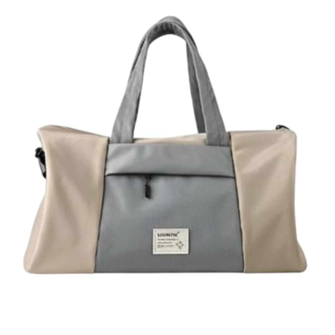 LIZDAYS バッグ LZ-710701 通販 リズデイズ ボストンバッグ 旅行バッグ ボストンバック ジムバッグ マザーズバッグ 旅行 修学旅行 斜めがけ 肩掛け レディース 大容量 機内持ち込み 軽量 軽い 撥水 キャリーオン きれいめ シンプル グレーベージュ/グレー ・