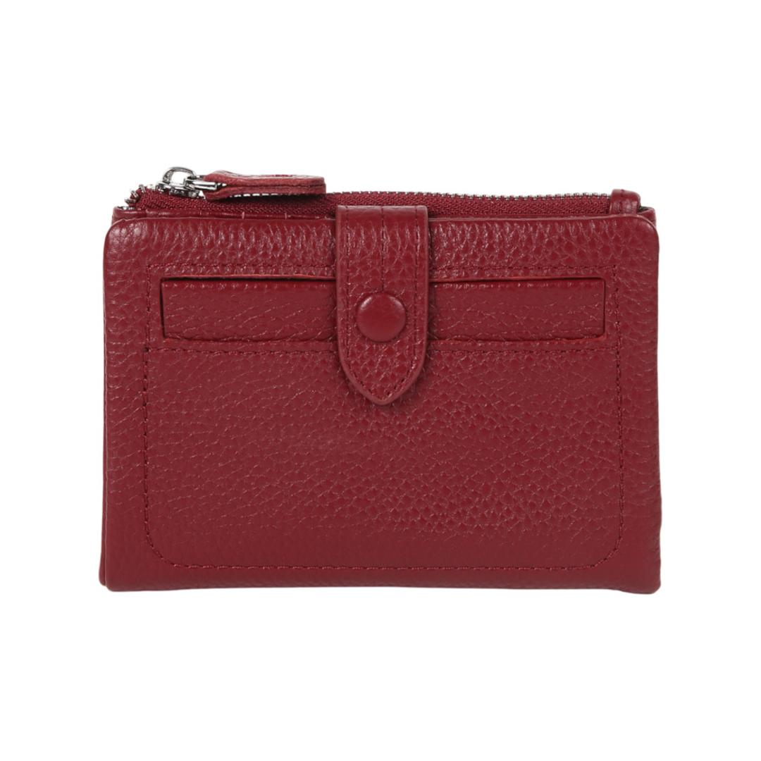 Melody メロディー 二つ折り財布 本革 コンパクト 11127 通販 2つ折り財布 折り財布 財布 お財布 ウォレット さいふ サイフ ICカードケース レザー 小銭入れ コイン入れ カード入れ お札入れ 柔らか 小銭 コイン お札 カード 2ワインレッド ・