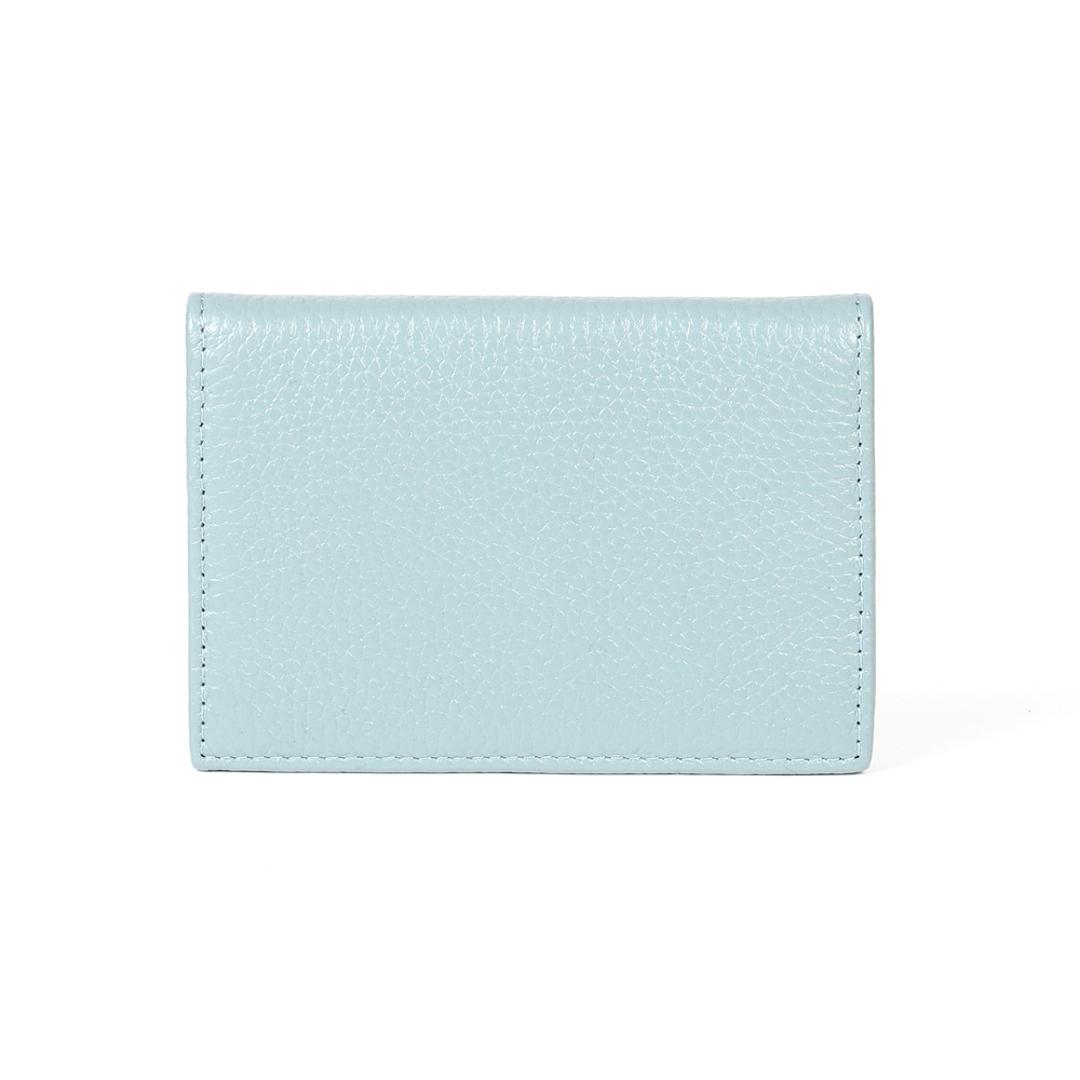 名刺入れ レディース 本革 通販 カードケース 名刺ケース クレジットカードケース カード入れ 二つ折り 軽量 軽い 薄い 薄型 ビジネス メンズ おしゃれ シンプル 無地 12080 オシャレ 柔らかい 女性 男性 64.ICEBLUE ・
