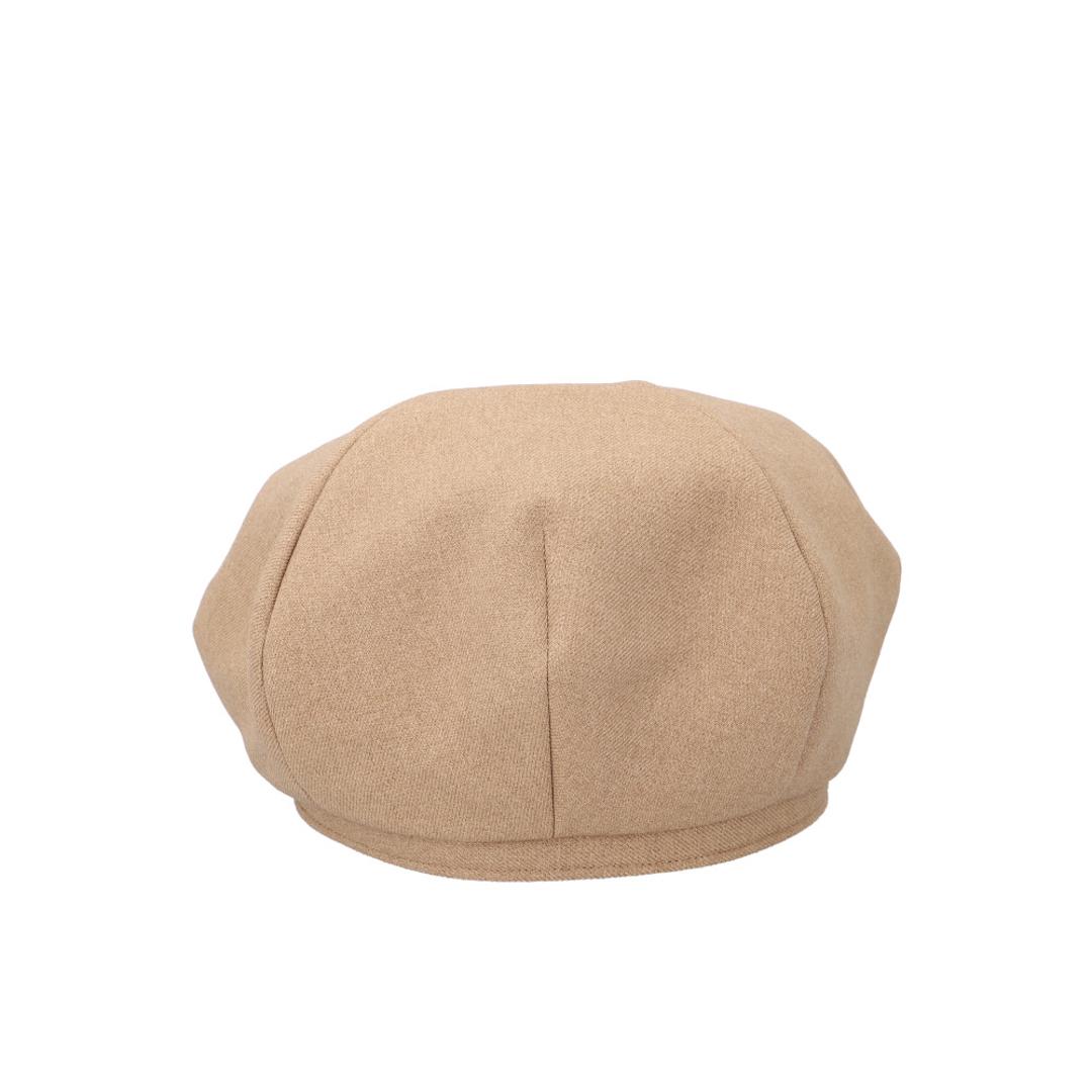 ベレー帽 帽子 ハット キャスケット メンズ 通販 日本製 ビッグベレー ウール調 シワになりにくい ボリューム シルエット 大きめ 柔らかい Mr.COVER ミスターカバー きれいめ サラッとし肌触り カジュアル オールシーズン コンパクト シンプル brown ・