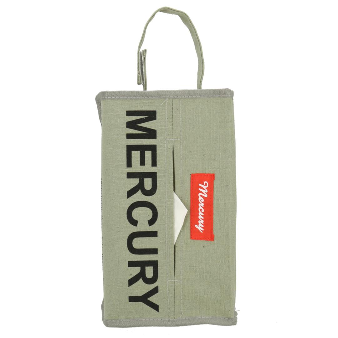 マーキュリー 雑貨 通販 ティッシュケース おしゃれ 吊り下げ 車 壁掛け ティッシュカバー 掛け MERCURY ティッシュボックスカバー 布 キャンバス ティッシュ ボックス カバー ケース アメリカン雑貨 男前 ボックス グレー ・