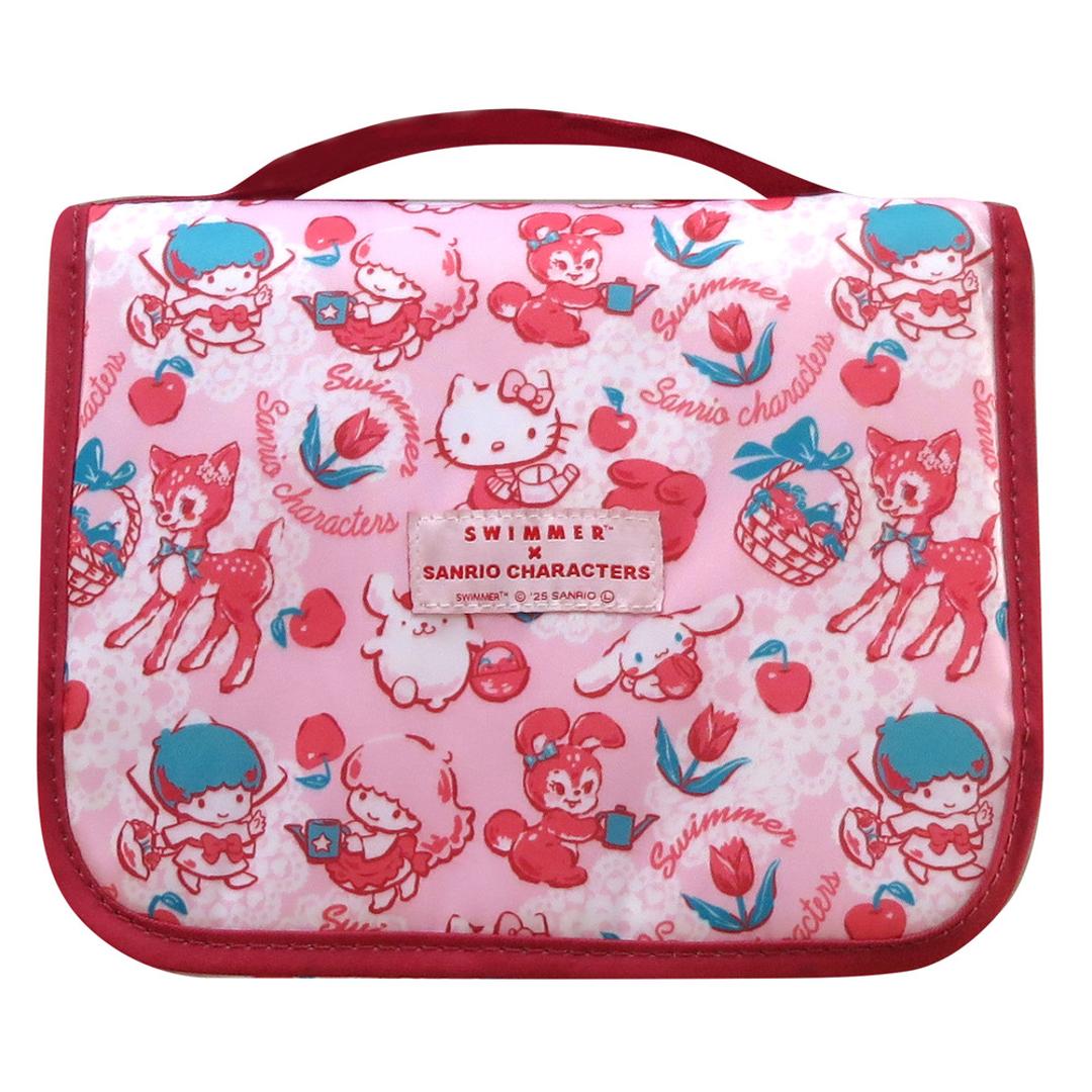 スイマー サンリオ トラベルポーチ 吊り下げ 通販 SWIMMER×SANRIO 吊り下げポーチ つりさげ ポーチ ハンギングポーチ コスメポーチ 小物入れ 旅行 トラベル 収納 キャラクター おしゃれ かわいい 可愛い パッキングオーガナイザー 旅行用品 SWIMMERXSANRIO/ピンク ・