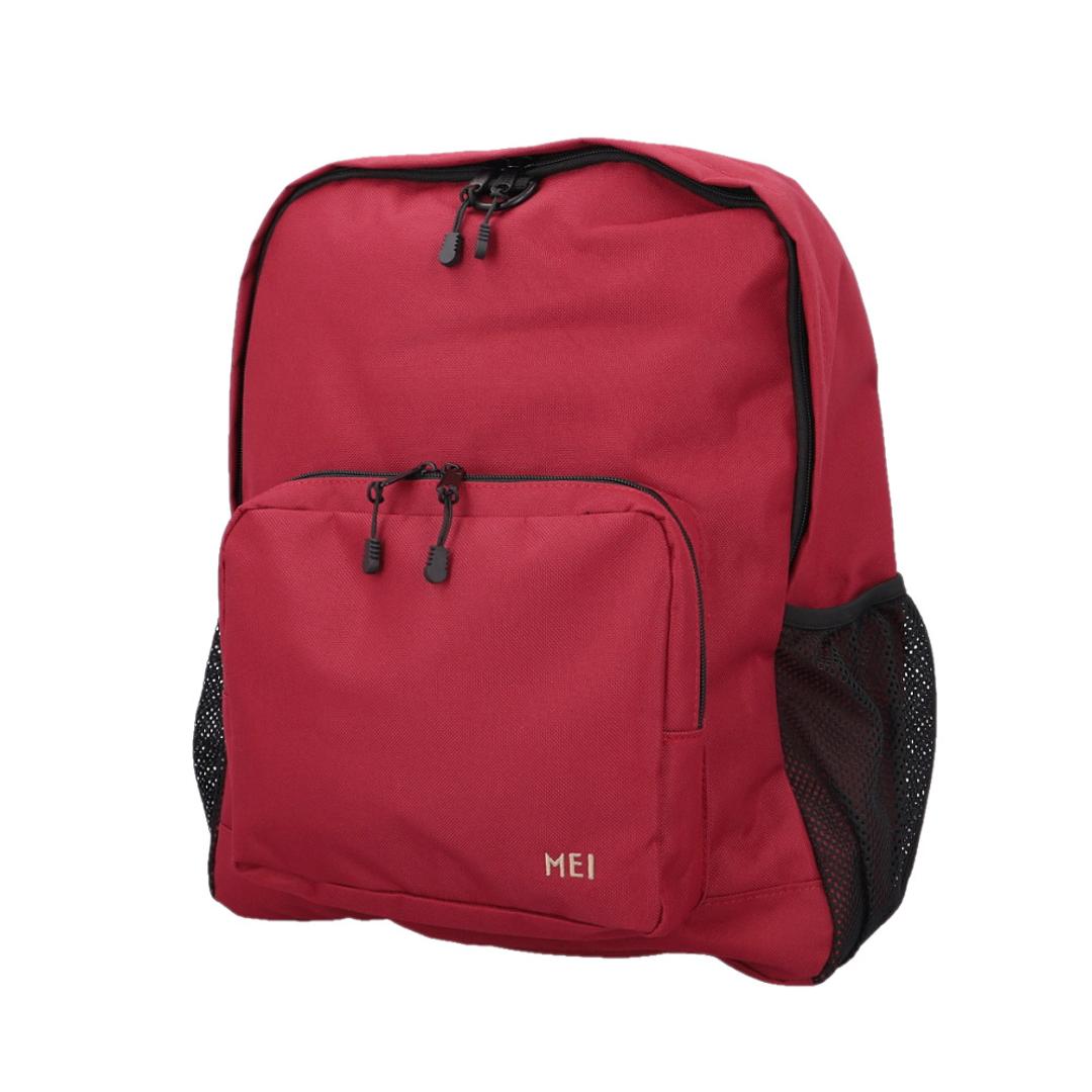 mei リュック メイ MEI-STD-241002 通販 リュックサック バックパック デイパック マザーズバッグ エムイーアイ レディース メンズ おしゃれ シンプル 無地 大容量 A4 通学 通勤 旅行 出張 アウトドア スポーツ 男女兼用バッグ BURGUNDY ・