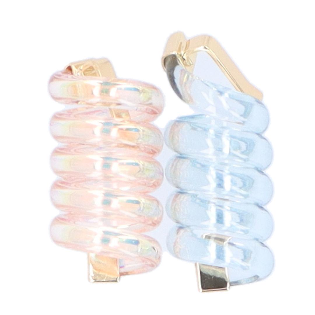 コイルアップ かわいい 通販 FLOWERING フラワーリング ミニコイルアップ コイルポニー ヘアアクセサリー ヘアゴム ヘアーゴム 小さめ ヘアアレンジ アレンジ ゴム おしゃれ 短め レディース 大人 眼鏡小物 便利グッズ 雑貨 アイウェア HCF0196.ブルー ・