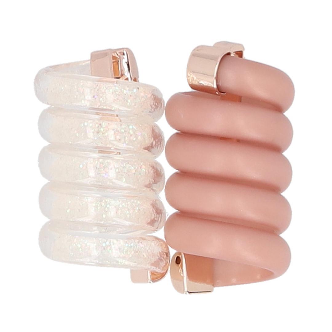 コイルアップ かわいい 通販 FLOWERING フラワーリング ミニコイルアップ コイルポニー ヘアアクセサリー ヘアゴム ヘアーゴム 小さめ ヘアアレンジ アレンジ ゴム おしゃれ 短め レディース 大人 眼鏡小物 便利グッズ 雑貨 アイウェア HCF0197.ピンク ・