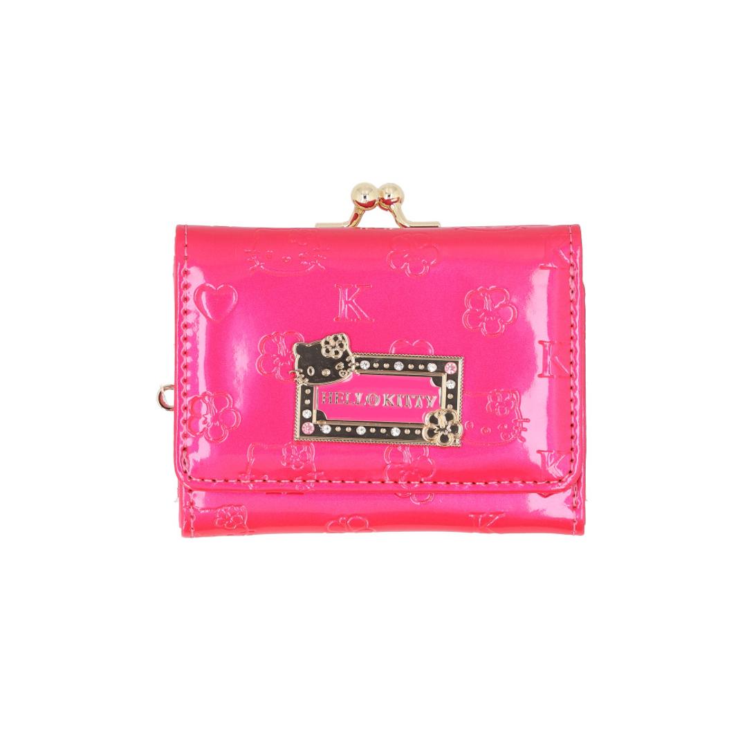 サンリオ 財布 三つ折り 通販 三つ折り財布 3つ折り財布 ミニ財布 折りたたみ財布 がまぐち財布 がま口財布 sanrio グッズ お財布 おさいふ レディース おしゃれ かわいい 女性 大人 女子 女の子 小学生 中学生 高校性 誕生日 入学祝い エナメルハローキティ ・