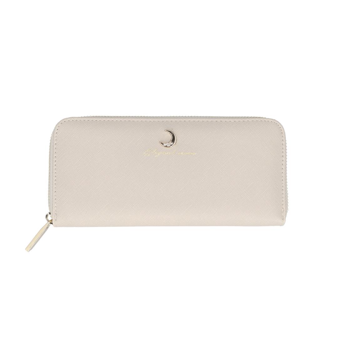 長財布 レディース ラウンドファスナー 通販 長サイフ ながさいふ ロングウォレット ながざいふ 婦人財布 さいふ サイフ キッズ 子供 小学生 中学生 女の子 大人 婦人 女性 女子 こども 子ども おしゃれ かわいい オシャレ 可愛い レディース財布 ムーンブローチGY ・