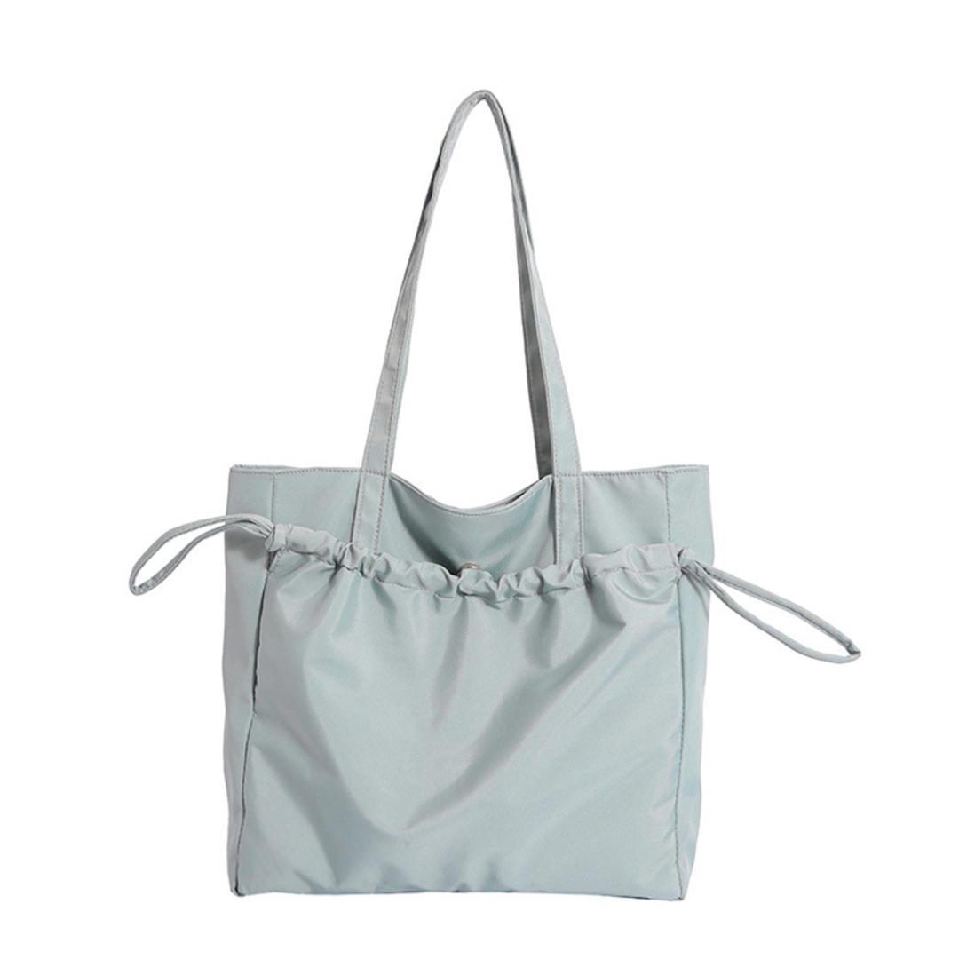 トートバッグ レディース 軽量 通販 肩掛けトートバッグ おしゃれ トートバック 肩掛けバッグ 肩掛けカバン 肩掛け鞄 マザーズバッグ 大きめ 大容量 ママバッグ オシャレ レディースバッグ 通勤 通学 ファスナー付き シンプル かわいい 可愛い ライトブルー ・