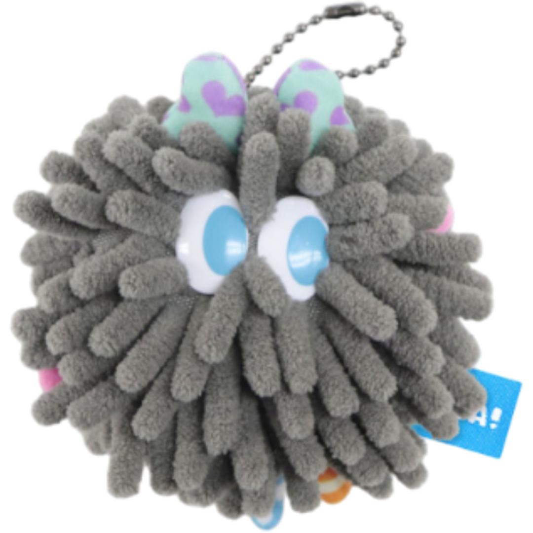 モジャ グッズ 通販 マスコット Moja! モンスター かわいい カワイイ キャラクター バッグチャーム キーホルダー 女性 女の子 手のひらサイズ チャームストラップ バッグアクセサリー ストラップ 雑貨 パステル 贈り物 ギフト チャコールグレー ・