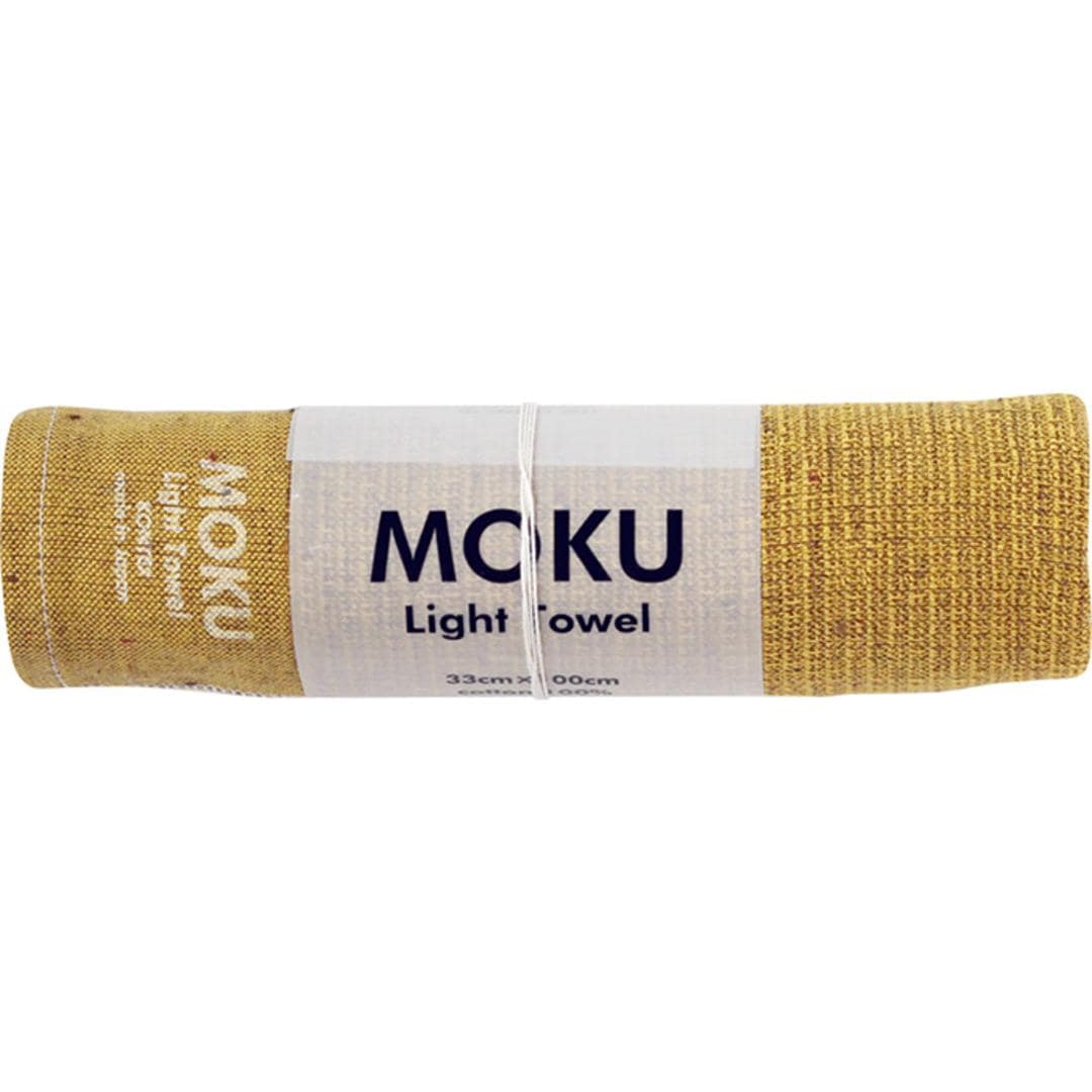moku タオル モク mサイズ 通販 フェイスタオル スポーツタオル 手ぬぐい 手拭い 33 x 100 cm おしゃれ 銭湯 温泉 ジム サウナ 綿 コットン 吸水 速乾 超速乾 薄い 薄手 軽い 軽量 バス用品 日本製 今治 kontex コンテックス Light Towel ライトタオル イエロー ・