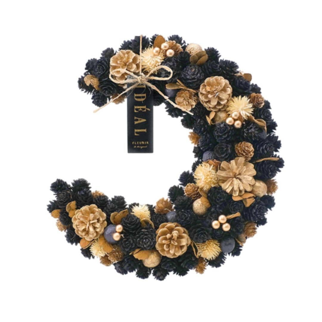 ハロウィン 秋 リース 玄関 通販 三日月リース オータムリース ドライ