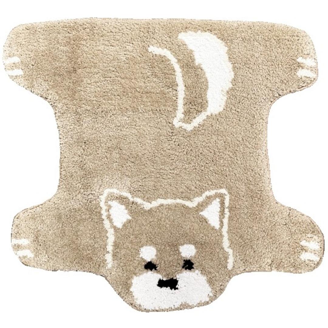 ミニマット かわいい 通販 犬のひらきマット マット ラグ 玄関マット キッチンマット 滑り止め フロアマット ドアマット ベッドサイドマット 滑り止め付 おしゃれ 可愛い グッズ 犬好き いぬ イヌ インテリア 雑貨 柴犬 ・