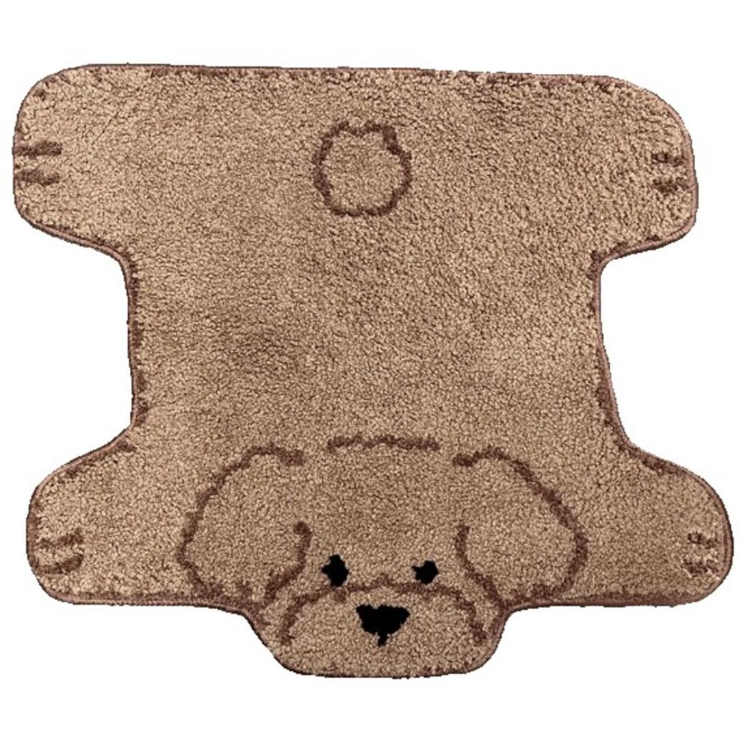 ミニマット かわいい 通販 犬のひらきマット マット ラグ 玄関マット キッチンマット 滑り止め フロアマット ドアマット ベッドサイドマット 滑り止め付 おしゃれ 可愛い グッズ 犬好き いぬ イヌ インテリア 雑貨 トイプードル ・