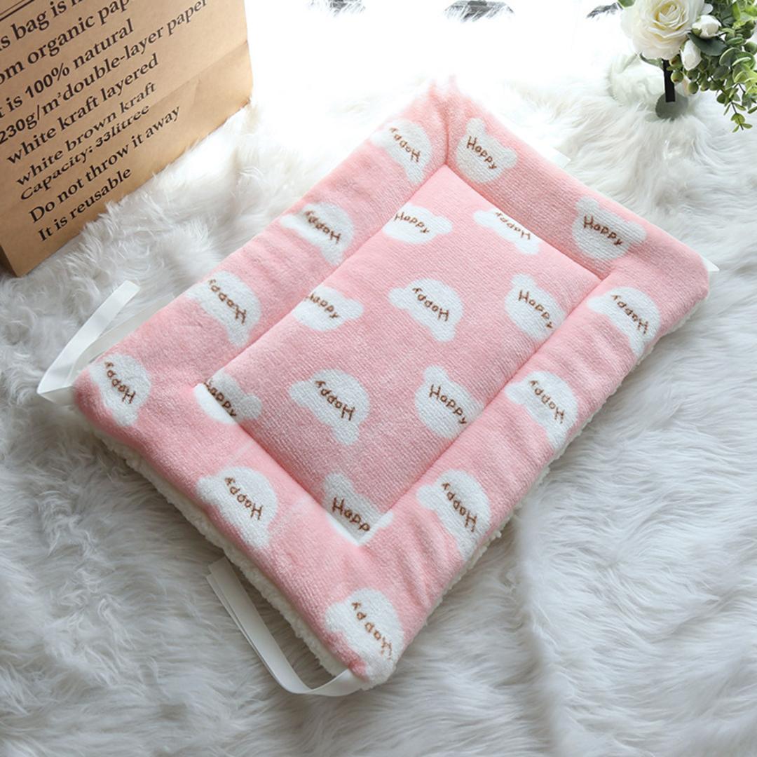 ペット用 マット 通販 ペット用マット ペットマット ペットベッド ペットクッション ペットソファ 猫ベッド 犬ベッド 柔らかい やわらかい かわいい 可愛い 防寒 防寒対策 寒さ対策 ペット ペット用品 犬用 猫用 犬用品 猫用品 犬 いぬ 猫 ネコ ねこ ピンク ・