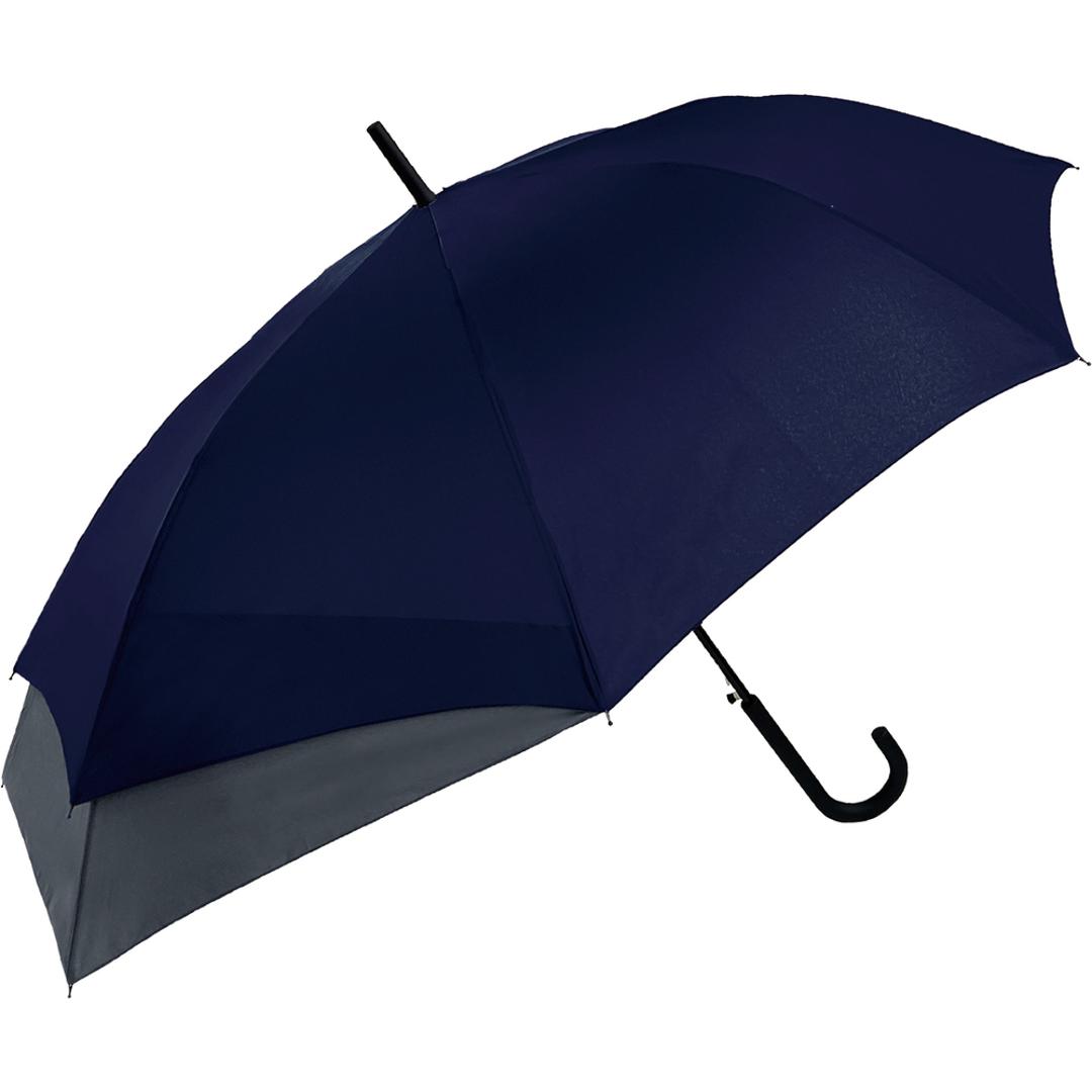 傘 伸びる バックガード 通販 ジャンプ傘 長傘 ジャンプ 伸びる傘 耐風傘 雨傘 耐風 かさ カサ 大きめ 65cm メンズ 男性 レディース 女性 リュック 通勤 通学 中学生 高校生 丈夫 グラスファイバー シンプル 無地 雨具 レイングッズ メンズ雨傘 ネイビー ・