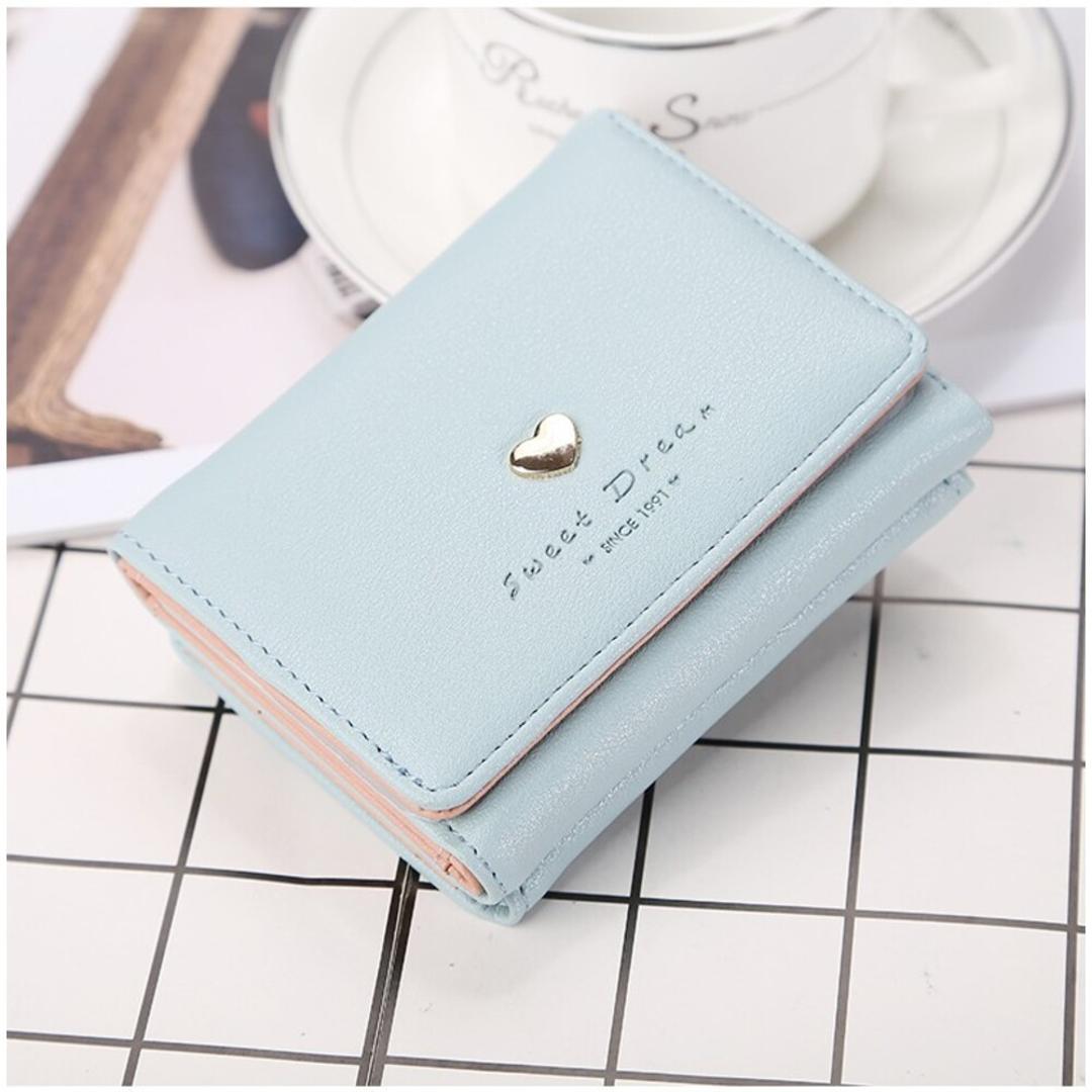 財布 三つ折りレディース 通販 三つ折り財布 三つおり さいふ サイフ コンパクト財布 ミニ財布 三つ折り レディース 折財布 おしゃれ キッズ 女の子 小学生 中学生 高校生 大学生 レディース財布 かわいい 誕生日 クリスマス ギフト ブルー ・