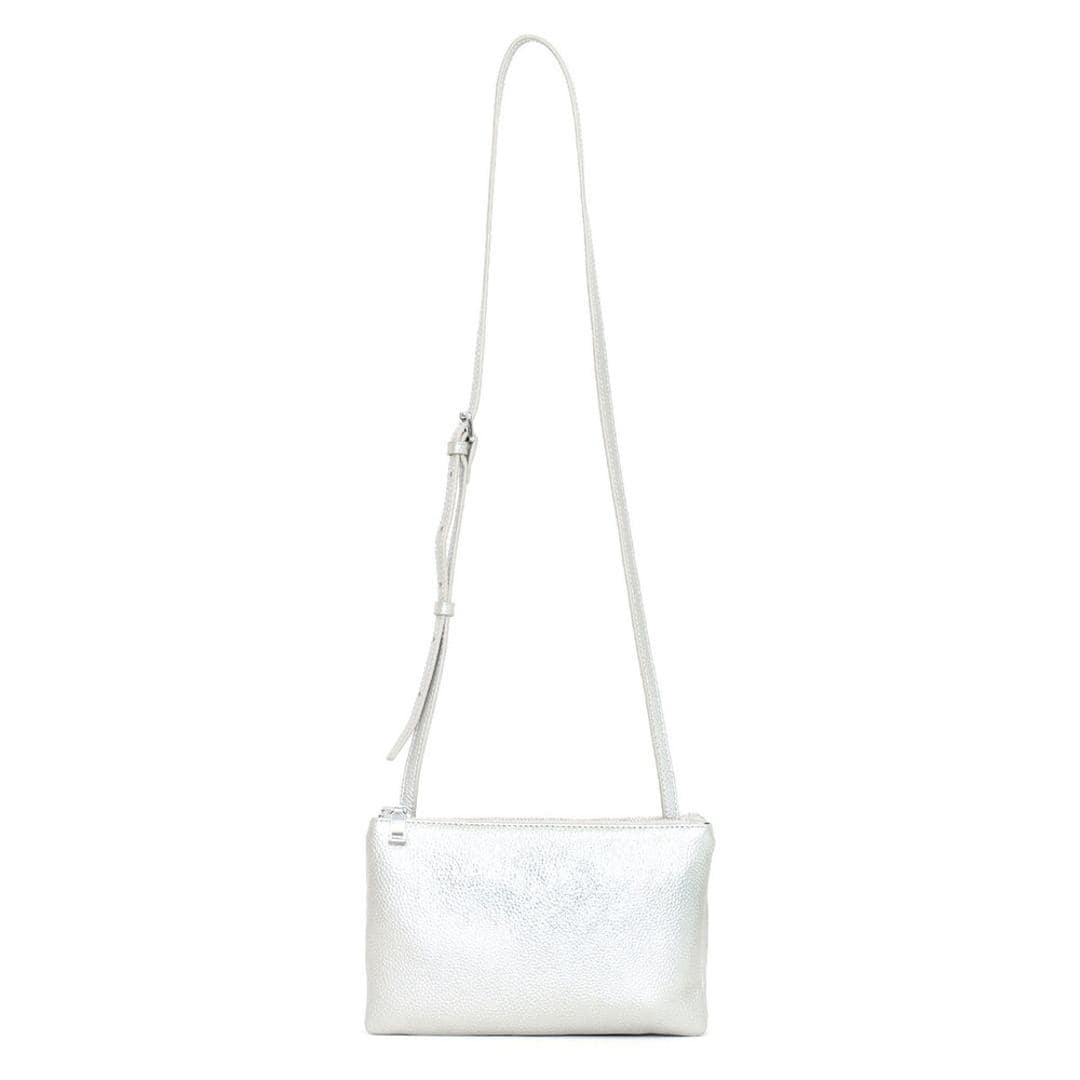 ショルダーバッグ レディース 小さめ 通販 レザーバッグ 斜め掛けバッグ 肩掛けバッグ 牛革 ミニショルダー 軽量 軽い バッグ 鞄 かばん 斜め掛け 肩掛け 女性 大人 通勤 通学 おしゃれ かわいい シンプル Nananoel ナナノエル ギフト シルバー ・