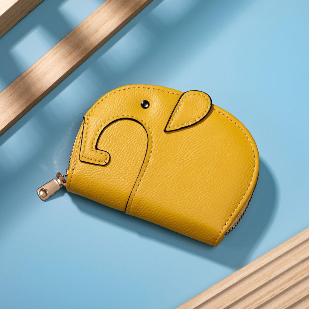 ミニ 財布 レディース ゾウ型 通販 ミニ財布 コインケース お財布 ミニウォレット 小銭入れ ウォレット おさいふ オサイフ コンパクト 小さい 小さめ かわいい 可愛い ブランド ぞう 象 ゾウ 動物 アニマル プレゼント ギフト 贈り物 イエロー ・