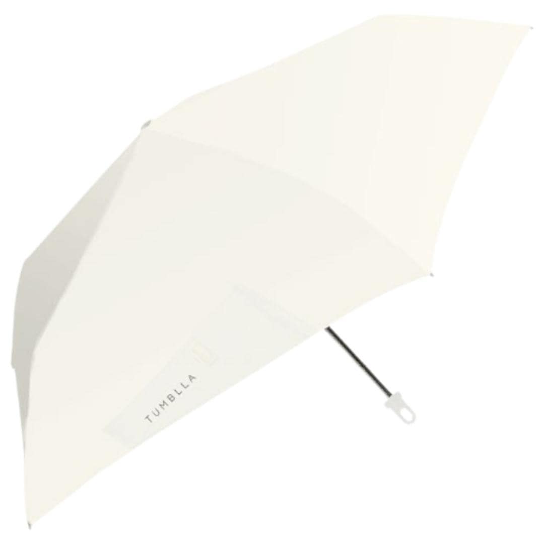 折りたたみ傘 メンズ 軽量 通販 折り畳み傘 53cm 傘 折りたたみ かさ カサ 雨傘 シンプル 無地 男性 女性 ケース付き おしゃれ オシャレ 通勤 通学 TUMBLLA タンブラ カラビナ 雨具 男性用 メンズ雨傘 オフホワイト ・