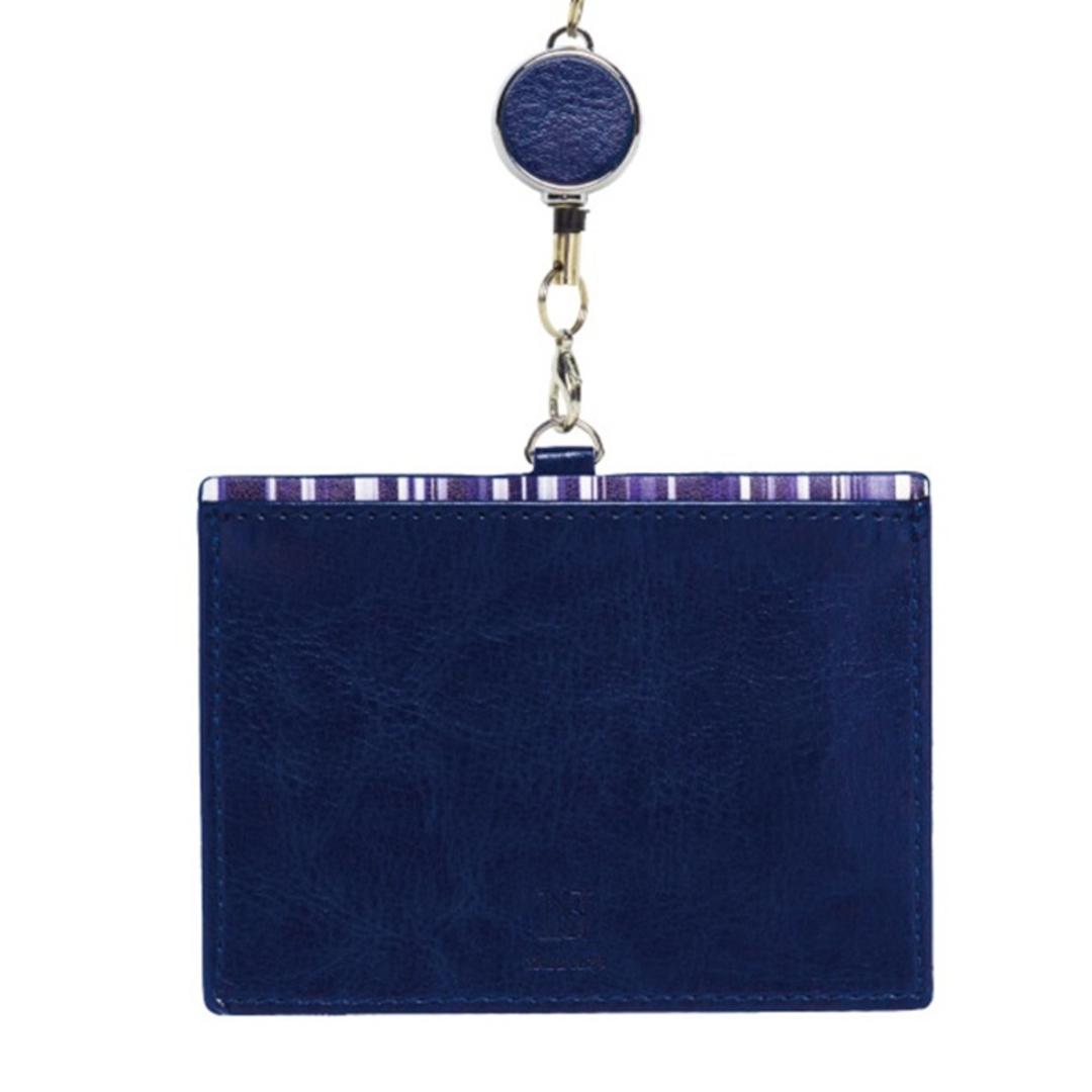 IDカードケース リール付き 通販 IDカード ケース ネックストラップ リール付きストラップ リール付きパスケース 定期入れ ネームホルダー 社員証 定期券 ICカード おしゃれ オシャレ シンプル IDC-ACB 通勤 通学 新生活 小物 ブルー ・