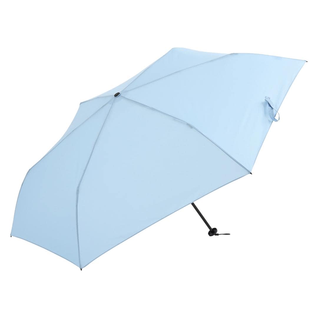 折りたたみ傘 レディース 軽量 通販 折り畳み傘 おしゃれ 超軽量 ライト コンパクト 小さめ 55cm 55センチ 子供 キッズ 折畳み 折畳 傘 かさ カサ スマートライトミニ 折傘 雨傘 携帯 置き傘 かわいい 女の子 サックス 1414.無地