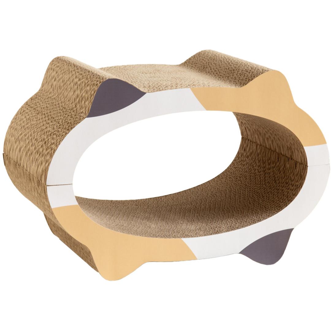 猫爪とぎベッド 通販 猫 爪とぎ 猫用爪とぎ ダンボール ベッド ペットベッド 猫ベッド 爪研ぎ ソファ ねこ つめとぎ 猫用品 ネコ 段ボール ストレス解消 NATURAL design ナチュラルデザイン 可愛い かわいい おしゃれ みけねこ ・