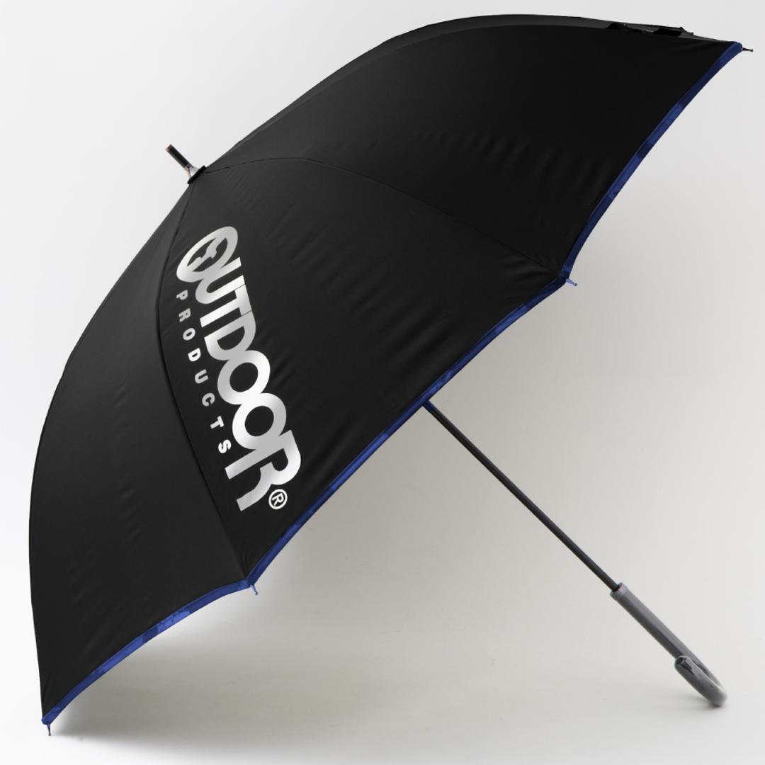 OUTDOOR PRODUCTS 長傘 通販 傘 メンズ ジャンプ傘 雨傘 長がさ かさ 大きい 70cm ワイド ワンタッチ グラスファイバー骨 折れにくい 丈夫 通勤 通学 紳士 男性 おしゃれ アウトドアプロダクツ 10002531 男性用 メンズ雨傘 ブラック ・