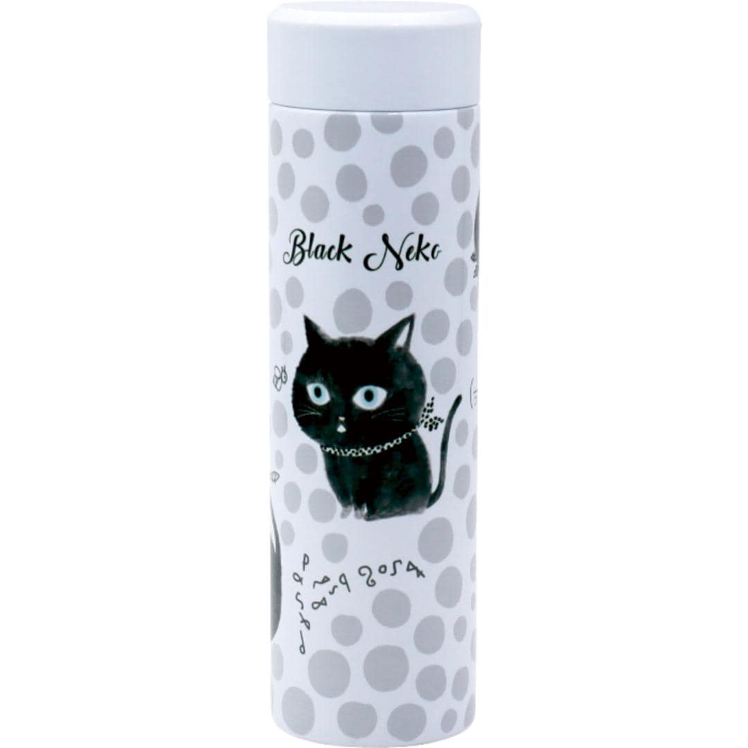 ステンレスボトル 水筒 400ml 通販 マグボトル 直飲み水筒 真空断熱ボトル 保冷 保温 軽量 軽い ステンレス 通学 通勤 おしゃれ かわいい 大人 女子 洗いやすい オシャレ 可愛い シンジカトウ shinzi katoh 大人用水筒 キッチン用品 BlackNeko ・