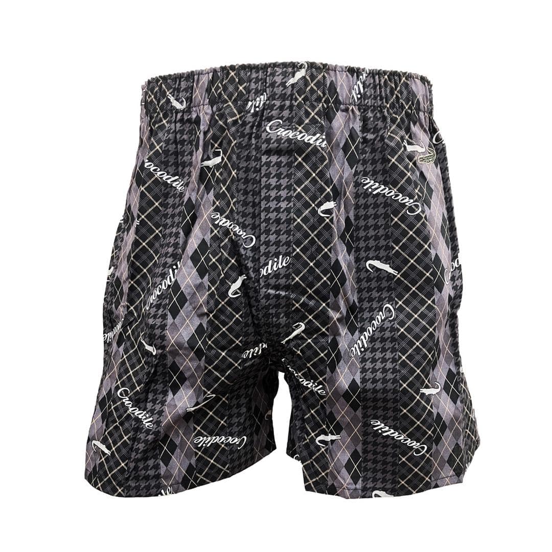 クロコダイル メンズ トランクス CROCODILE 通販 パンツ 綿100% 前開き 前あき ブランド 男性用 紳士 大きいサイズ 下着 インナー 肌着 紳士下着 おしゃれ ゆったり アンダーウェア インナーウエア メンズインナー メンズ下着 ブラック(049) Mサイズ