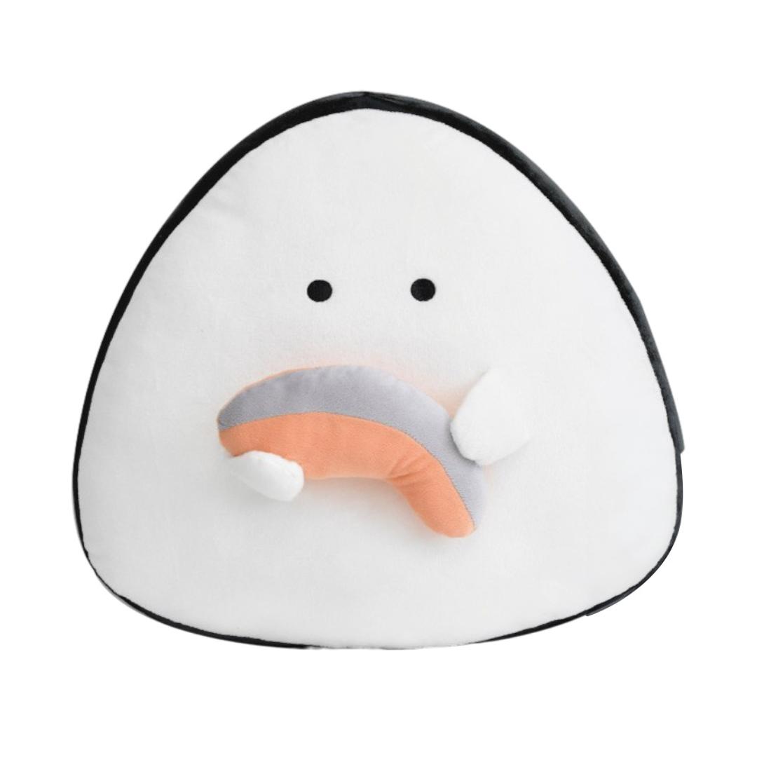 ぎゅっとおにぎりさん クッション 大きい 通販 アームレスト 腰当て 枕 まくら ぬいぐるみ マスコット 人形 お昼寝クッション おにぎり おにぎりさん 子供 こども 子ども キッズ キャラグッズ ギフト 贈り物 雑貨 インテリア 鮭 ・