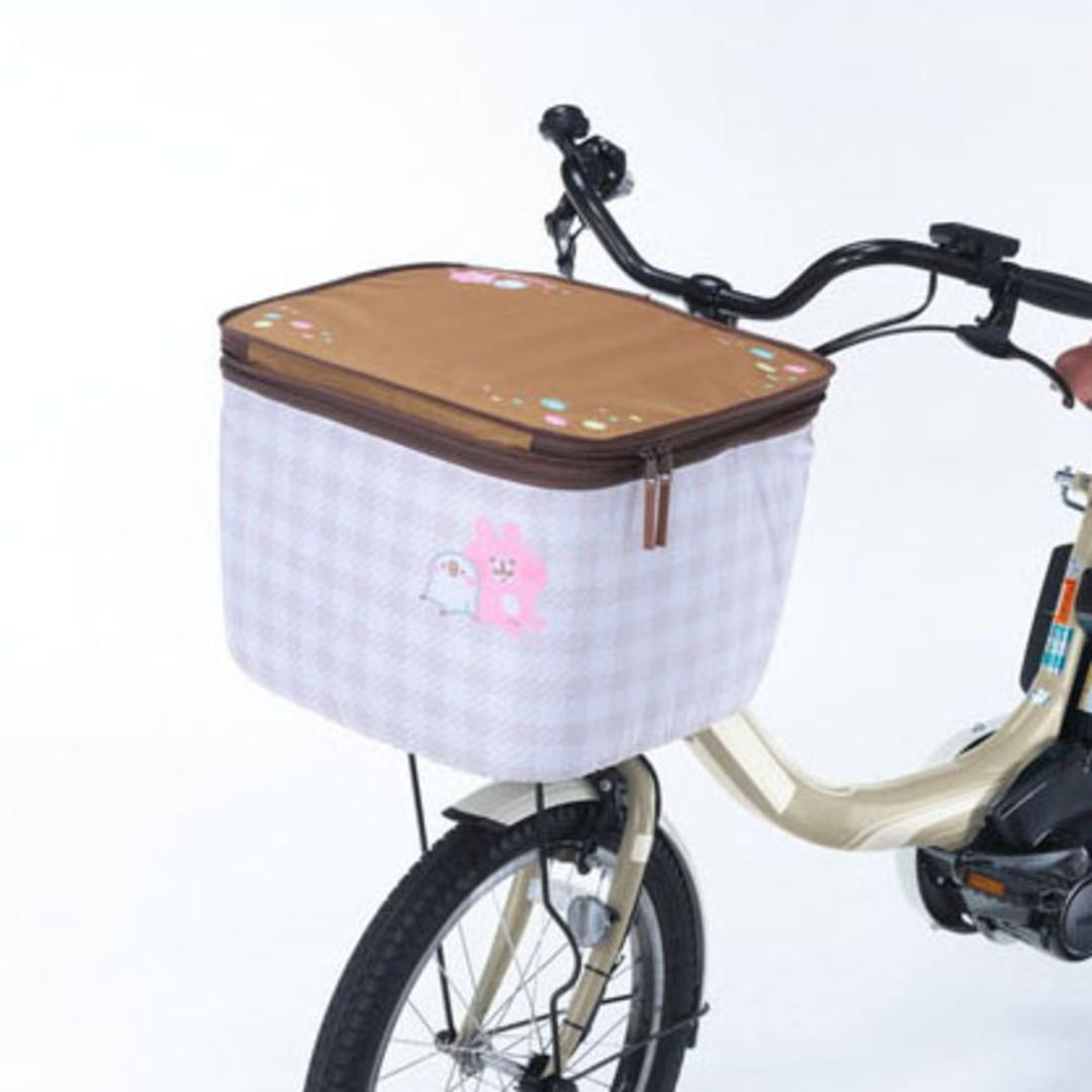 自転車 カゴカバー おしゃれ 通販 かごカバー 自転車カゴカバー 自転車かごカバー 前カゴカバー バスケットカバー かご カゴ カバー 2段式 かわいい オリンパス カナヘイ ピスケとうさぎ サイクリング 自転車用アクセサリー スポーツ 花畑 ・
