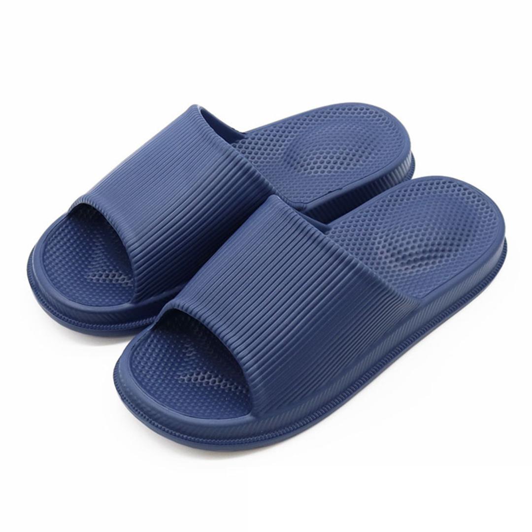 オクムラ スリッパ 通販 サンダル シャワーサンダル バススリッパ ビーチサンダル ベランダサンダル バスサンダル スライドサンダル 水に濡れても滑りにくい 滑りにくい プール ベランダ 旅行 洗える 丸洗い 靴 メンズ靴 ブルー Lサイズ