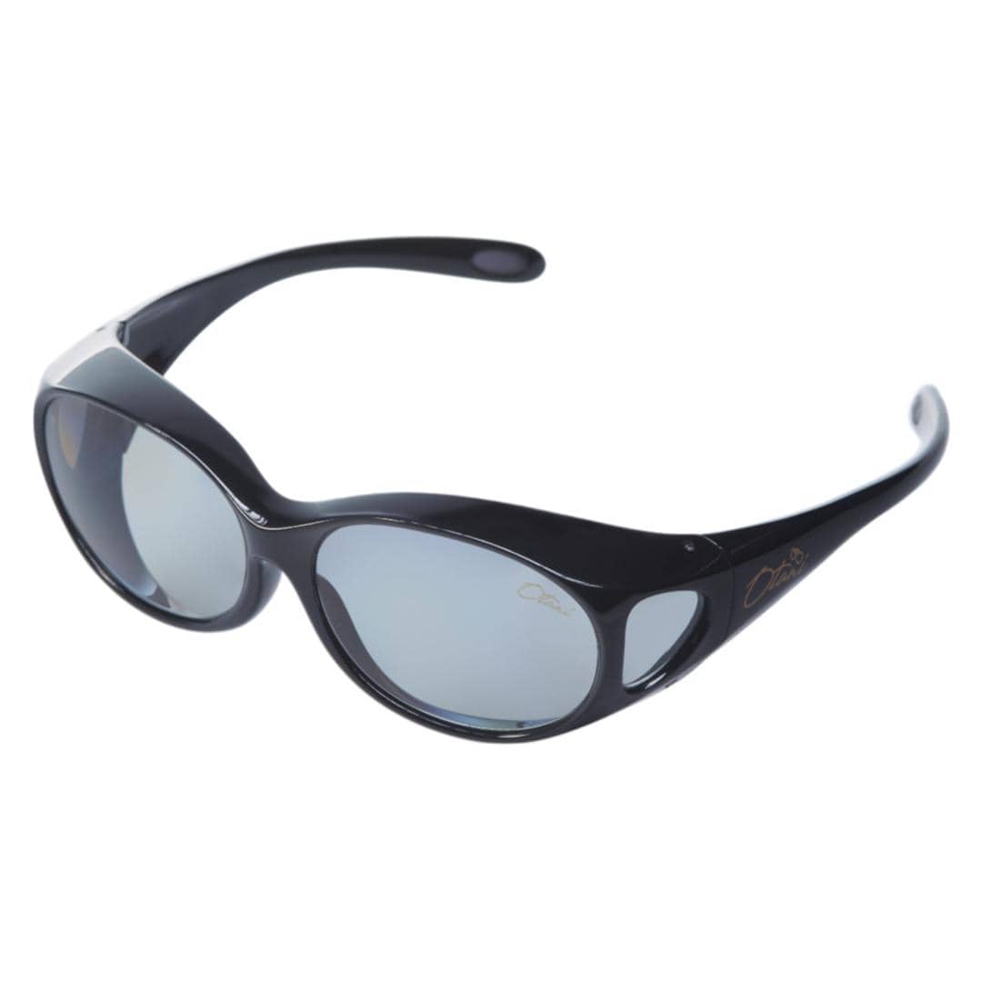 オーバーサングラス おしゃれ 通販 偏光サングラス 偏光 サングラス オーバーグラス メガネの上から 運転 夜間 男女兼用 お洒落 ドライブ 登山 アウトドア シンプル 釣り マラソン Otani オータニ オーケー光学 ギフト 贈り物 ブラック/ペールグレー ・