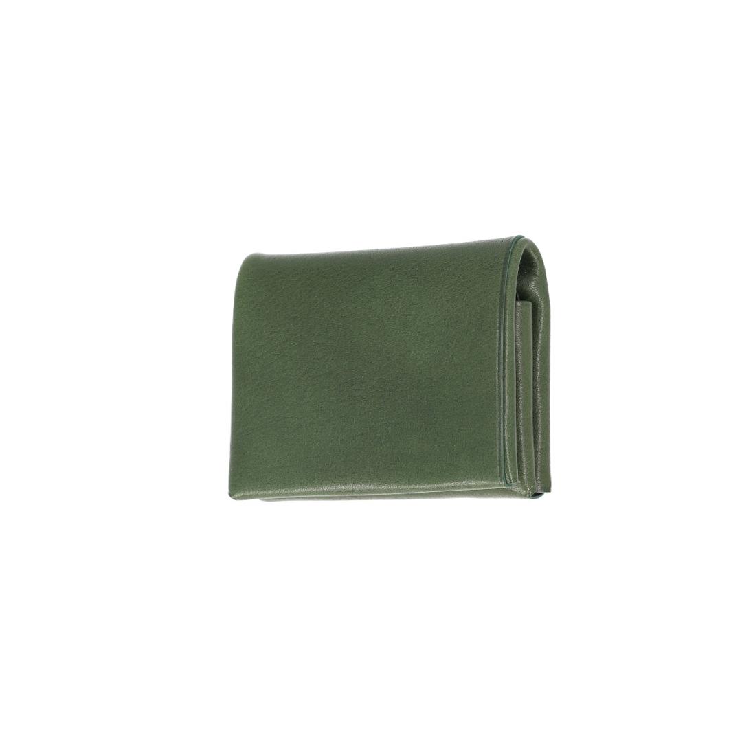 二つ折り財布 日本製 メンズ 通販 R.C.L レザー ウォレット 小銭入れあり 本革 牛革 ミニ財布 二つ折り 薄い ミニウォレット コンパクト お財布 おしゃれ シンプル 無地 お札入れ レザーウォレット アールシーエル スリム 大容量 ギフト 贈り物 GREEN ・