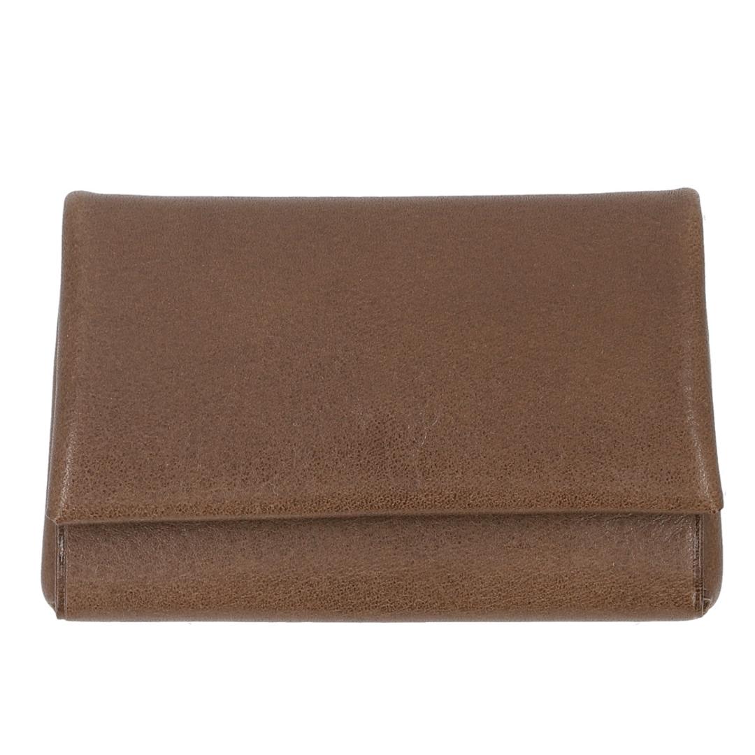 R.C.L 財布 ミニ財布 P1046 通販 ミニウォレット お財布 ウォレット コンパクトウォレット フラップ型 アールシーエル 本革 革 小さめ コンパクト シンプル レディース メンズ 男女兼用 ユニセックス ギフト 贈り物 ダークブラウン ・