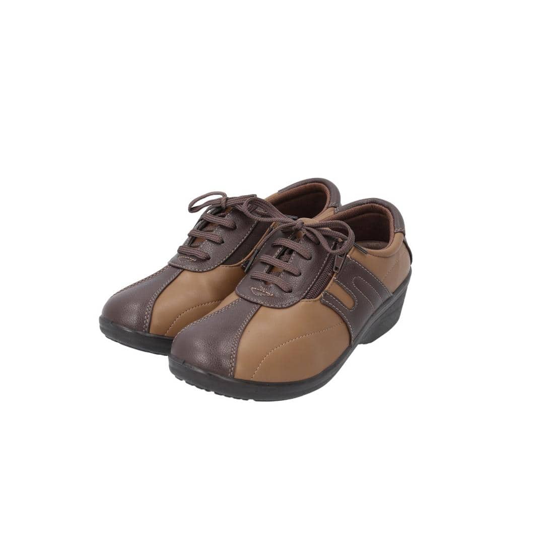 コンフォートシューズ レディース 通販 スニーカー シューズ 靴 くつ 婦人靴 紐靴 ミセスシューズ 女性 婦人 軽い 軽量 ウォーキングシューズ カジュアル 履きやすい シンプル ウォーキング PARK AVENUE パークアベニュー ギフト OAK 22.5cm