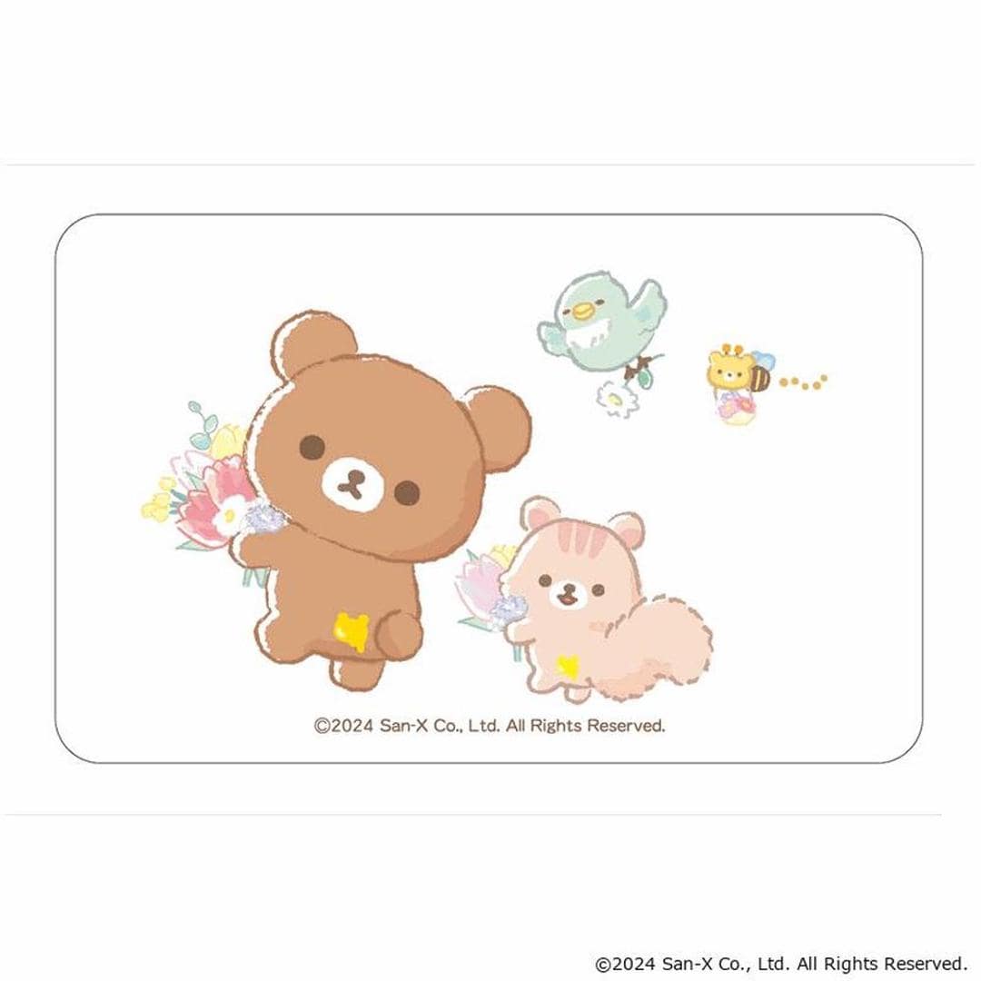 リラックマ グッズ 通販 Rilakkuma クリアカード まじかる百貨店クリアカード 4947864051846 リラックマ02 透明 スマホ裏 スマートフォン かわいい 可愛い カワイイ サンエックス キャラクターグッズ レンチキュラー コレクション リラックマ ・