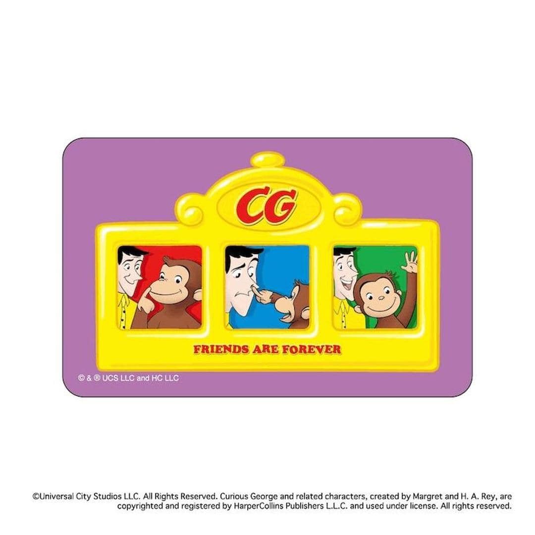 おさるのジョージ グッズ 通販 Curious George ステッカー まじかる百貨店ステッカー 4947864052829 おさるのジョージ10 シール ステッカーシール スマホ裏 絵本キャラクター かわいい 可愛い カワイイ おしゃれ レンチキュラー 文具 おさるのジョージ ・