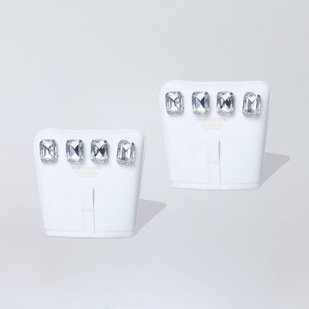 シューアクセサリー 通販 PERO COVER ペロカバー シューチャーム 装飾的アクセサリー シューパーツ シューズアクセサリー スニーカー 男女兼用 おしゃれ 上品 かわいい 靴アクセサリー 靴 くつ シューズ 簡単取付 贈り物 ギフト プレゼント Bijou/Clear/White ・