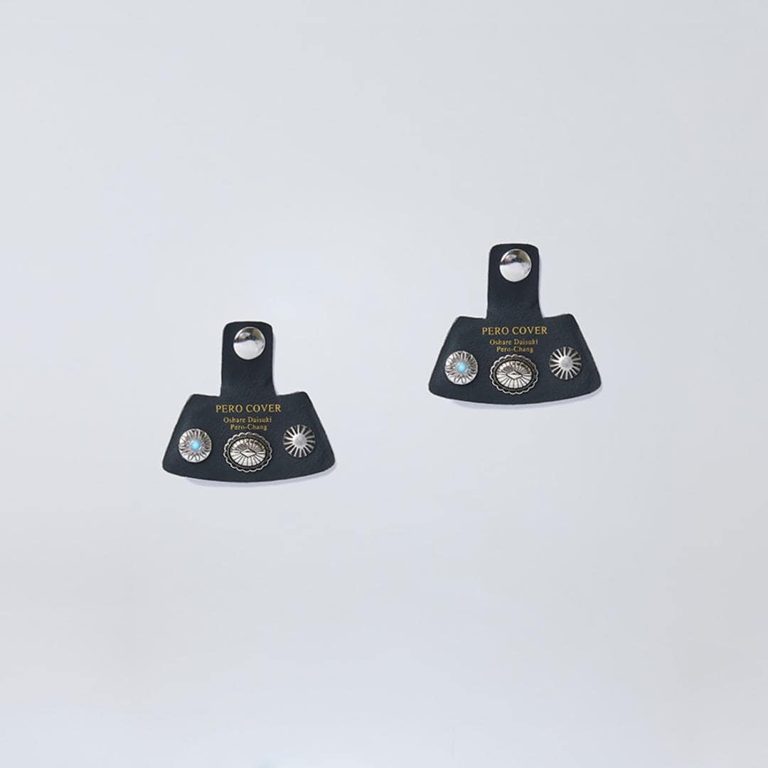 シューアクセサリー 通販 PERO COVER ペロカバー 装飾的アクセサリー シューパーツ シューチャーム シューズアクセサリー おしゃれ 上品 かわいい 男女兼用 スニーカー 簡単取付 靴アクセサリー 靴 くつ シューズ 贈り物 ギフト プレゼント Ornament/Black ・