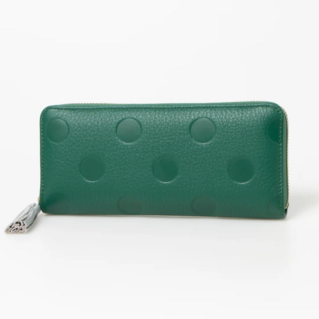 perche ペルケ 財布 08-06-03912 通販 長財布 ロングウォレット カードケース カード入れ カードウォレット じゃばら財布 クレジットカードケース レザー 牛革 レディース ブランド かわいい 大人 女性用 小銭入れあり レディース財布 グリーン ・