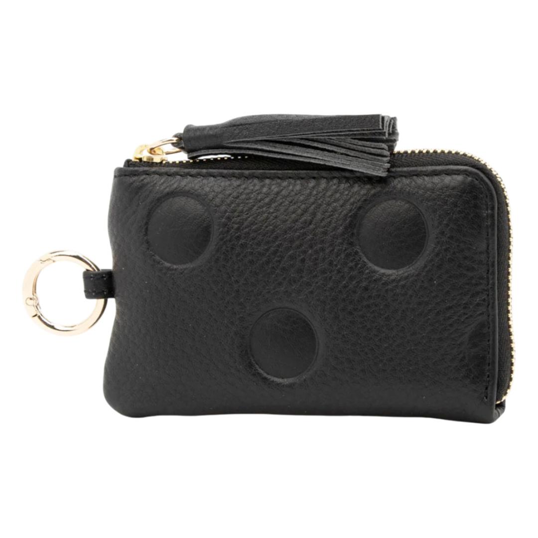perche ペルケ キーケース 08-06-03913 通販 カードケース 一体型 小銭入れ カード入れ コインケース カードウォレット 小物入れ キー ケース クレジットカードケース レザー 牛革 レディース ブランド かわいい 大人 女性用 レディース財布 ブラック ・