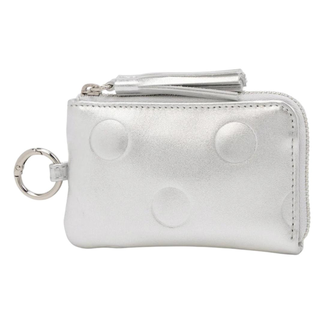 perche ペルケ キーケース 08-06-03913 通販 カードケース 一体型 小銭入れ カード入れ コインケース カードウォレット 小物入れ キー ケース クレジットカードケース レザー 牛革 レディース ブランド かわいい 大人 女性用 レディース財布 シルバー ・