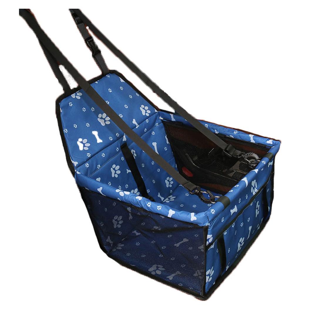 ドライブボックス 犬 猫 通販 小型犬 中型犬 ペット用 ドライブ ペットボックス 折りたたみ コンパクト 旅行 座席 アウトドア お出かけ カー用品 ドライブ用品 カーシート アウトドア ドライブ 犬用品 ペット用品 ブルー×トレース ・